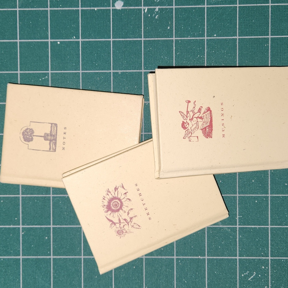 3 Small Blank Notebooks